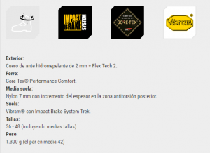 Informações técnicas da bota Trango Trek Micro Evo GTX - La Sportiva