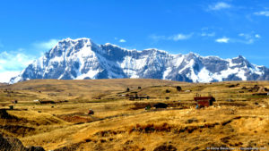 Vista de Ausangate no primeiro dia do circuito